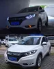 HR-V Farlar için Araba Stil Başlığı Lambası 2014-20 18 HRV VEZEL LED FAR LED DRL Çift Lens Bi Xenon Otomatik Aksesuarlar