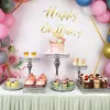 Autres fournitures de fête de fête porte-gâteau en cristal doré argenté miroir électrolytique plateau de décoration de mariage décor à la maisonautre
