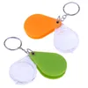 10x förstoringsglas vikningsmätare optik instrument handhållen glas lins plast bärbar nyckelring loupe grön orange