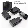 Conjunto de carregador rápido 9V 1.67A 5V2A Adaptador de energia 2 em 1 Conjuntos de carregamento DOCK EU UK US Plug Wall Chargers Traval Adapter With Retail Package