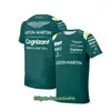 2022 Sommar ny Formel One Short Sleeve Aston Martin Cognizant F1 Team T-shirt Fläktar Outdoor Oversized Tops Men T-shirt NVZ8