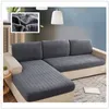 Elastisk soffa täckning polär fleece långa plysch fundas para sofs 1 2 3 4 sittplats tjock jacquard soffa täckning vinter möbler 220615