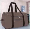 Mode Herr Duffelväskor Lyxiga kvinnor resor pu läder bagage duffle bag Svart blomma Designer handväskor stor kapacitet sport 55CM högkvalitativa resväskor