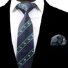 Bow Ties Men's Tie Set randig halsgångsduk 8cm hundmönster Neckficka Röd för män Bröllop Tillbehörsbåge