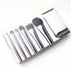 BB Silver Travel Makeup Brush Set Limited Edition 7-PCS ON-GO أدوات تجميل مستحضرات التجميل