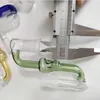 Adattatore da 14 mm maschio a femmina Tubo per bruciatore a olio in vetro Pyrex Narghilè Tobcco Tubi per acqua colorata per erbe secche Accessori per fumatori