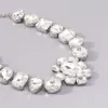 Luxe waterdruppel Rhinestone Korte choker ketting voor vrouwen bruid bruids elegante kristallen sleutelbeen ketting nek sieraden geschenken
