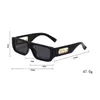 Luxus-Designer-Auto-Herren-Sonnenbrille, modische Damen-Sonnenbrille, rechteckiger Spiegel, klassischer großer Rahmen, Retro-Sonnenbrille, Reise-UV400-Brille, rote Box