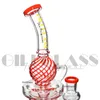 Recycler-Bongs Glasbong Heady Bubbler Pipes Gear Percolator Rauchpfeife Karamellwachs-Rigs Heady Dab Rig mit Quarznagel-Wasserpfeifen