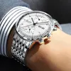 Relógios de Pulso Luobin Relógio Automático Relógio de Pulso Mecânico Masculino Fashion Dress Relógios Luxo 42mm Relojes Luminosos Para Hombre 2022Pulso