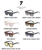 Sunglasses Rectangle Women Sun Glasses Men Shades Retro Square Black High Quality Decoration Eyewear UV400Sunglasses