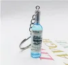 Kreativ vinflaska Keychain Hängsmycke Simulering Flaskor Key Chain Bag Ornament Craft Present Partihandel till sjöss BBB15033