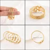 Bangle Bracelets Jewelry Baby Bangles Ethnic Gold Color Dubai Kids Bracelet Luxury Anklet Child Birthday Gift Drop Delivery 2021 S2470970