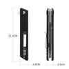 J051 ball bearing folding knife D2 steel G10+stainless steel handle camping hunting tool survival EDC tactical pocket knives