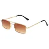 Tendência nova moda moda sunglass personalidade caixa de raio óculos de sol folha de metal