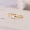 Zirkonia-Diamant-Ringband, Edelstahl, Gold, Verlobung, Eheringe für Frauen, feiner Modeschmuck, Geschenk