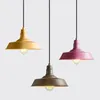 Pendant Lamps 9 Color Iron Lamp Indoor Retro Lampshade Industrial Outdoor Lighting Practical Pendantl LightsPendant