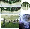 wisteria yapay çiçekler asılı çelenk asma rattan sahte çiçek ip ipek çiçekler ev bahçesi düğün dekorasyon