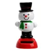 Interior Decorations Accessories Dashboard Decoration Christmas Snowman Car Ornament Cute Swinging Bobble Doll Solar Powered Dancing ToyInte