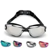 Schwimmbrillen wasserdichte Anti-Fog UV Silicon Schwimmbrille Männer Frauen Wasser Sport Brille Diving Jump Water Schwimm Eimering G220422