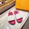 Diseñador Piscina Almohada Confort Sandalias Zapatillas Mula Desfile de moda Nueva zapatilla Dama Zapatos de nylon Correa Hombres Sandalias de cuero Puesta de sol Plana Suela de goma Diapositivas