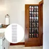 Rangement de garde-robe de vêtements au-dessus de la porte organisateur de chaussures porte-cintre armoire avec 24 poches en maille vêtements