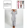 Women's Jumpsuits & Rompers Winter Warm Pyjamas Women Onesies Fluffy Fleece Sleepwear Overall Hood Sets Pajamas For Adult