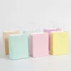 6 10 PCS Macaron Paper Candy Cadeau verpakking Tassen Kinderen Verjaardagsfeestje Baby shower Supplies Wedding Decor 220704
