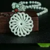 Naszyjniki wisiorek agoods Myanmar jadeiń łańcuch swetra chiński styl biżuterii
