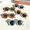 Children Boy Girl Cute Leopard Double Color Cartoon Bear Shape Round Kids Vintage Sunglasses UV400 Protection Classic 220629