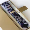 Luxury High Quality Men's Letter Tie Silk Necktie black blue Aldult Jacquard Party Wedding Business Woven Fashion Top Fashion248p