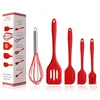 5 parçalı /set mutfak eşyaları set silikon spatula sıyırıcı fırça fırça yumurta çırpıcı silika jel mutfak pişirme aletleri