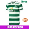 22 23 Celtic Soccer Trikots Abada Giakoumakis 2022 2023 Fans Spielerversion Jota Kyogo Rogic McGregor Fußball -Hemd Forrest Ralston 3. dritter Herren -Jersey Kids Kit