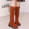 ブーツの子供暖かい冬の靴女の子ブラックレッドハイキッズファッションb229bootboots