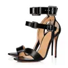 Moda- yeni moda ayakkabıları kadın sandaletler peep ayak parmakları toka yumuşak deri stiletto yüksek topuklu ayakkabılar ayak bileği kayış feminino melissa sandalya