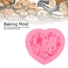 Emballage cadeau en forme de coeur fleur d'ange cuisson cuisson savon au chocolat moule en silicone CakeGift GiftGift