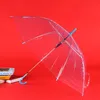 Transparent Long-Handle Umbrella Automatic Black Rainbow Custom Logo Waterproof 8 Bone Umbrellas