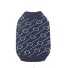 Navy Sweater Pet Sweater Apches pour chiens Fashion Tricot schnauzer Pulls à tendance