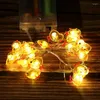 Strings LED -batterijbox Easter Decoratie Licht String Waterdichte schattige 2m Pinwireled stringsled