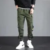 Harajuku band harem joggare män lastbyxor mode dragsko byxor streetwear hip hop casual fickor spår 220325