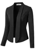Ternos femininos Blazers Jaqueta feminina de terno feminino Mangue Capat Office Lady Black Fashion Streetwear