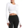 Women039S Tshirt Long Sleeve Gym Crop Top Sports Yoga Women Seamless Tshirts Fitness Sport Active Wear Toverout Athletic Shirt3858004