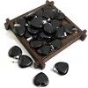 Natural Black Obsidian Stone Heart Beads Healing Pendant Women Charms 20Mm Wholesale For Jewelry Making Earring Accessories