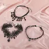 Chokers Böhmen Classic Gothic Tattoo Black Lace Choker för kvinnor halsband smycken present grossalenchokers sidn22