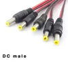 Other Lighting Accessories 5.5mm 5pcs AC DC Female Male Power Supply Cord Cable 12V 24V Wire Connecters Jack Adapter For CCTV Camera Led Str