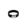 Japanese Trendy Simple Ring Black Retro All-Match Dark Wind Titanium Steel Couple Men And Women Fashion Jewelry Gift