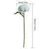 Couronnes de fleurs décoratives 1pc belle rose simulation soie artificielle petit bouquet blanc maison fête hiver décoration de mariage faux flo