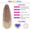 14-26 Inch Goddess Faux Locs Crochet Hair Soft River Curly Ombre Synthetic Braiding Extensions 613 Expo City 220610