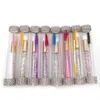 Wimpers Shapoo Borstels met Heldere Strass Fles Diamanten Handvat Mascara Wands Wimperverlenging Make-Up Tool1248163