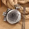 Steampunk locomotiva relógios vapor trem número romano relógio de bolso de quartzo para homens mulheres chift caçador FOB Chain presente
